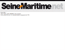 Tablet Screenshot of mobile.seinemaritime.net